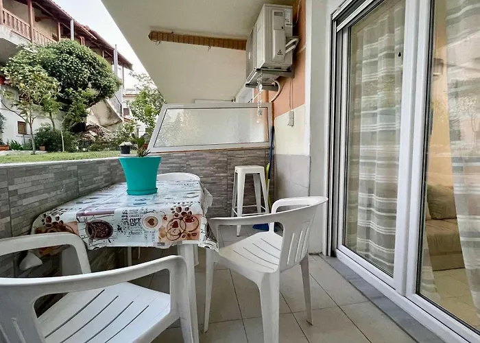 Sunny Sea View Apartment- Geoponika - Free Parking Appartement Nea Kallikrateia